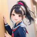 セーラー服とポニーテール 1枚目