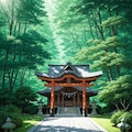 森の神社 3枚目