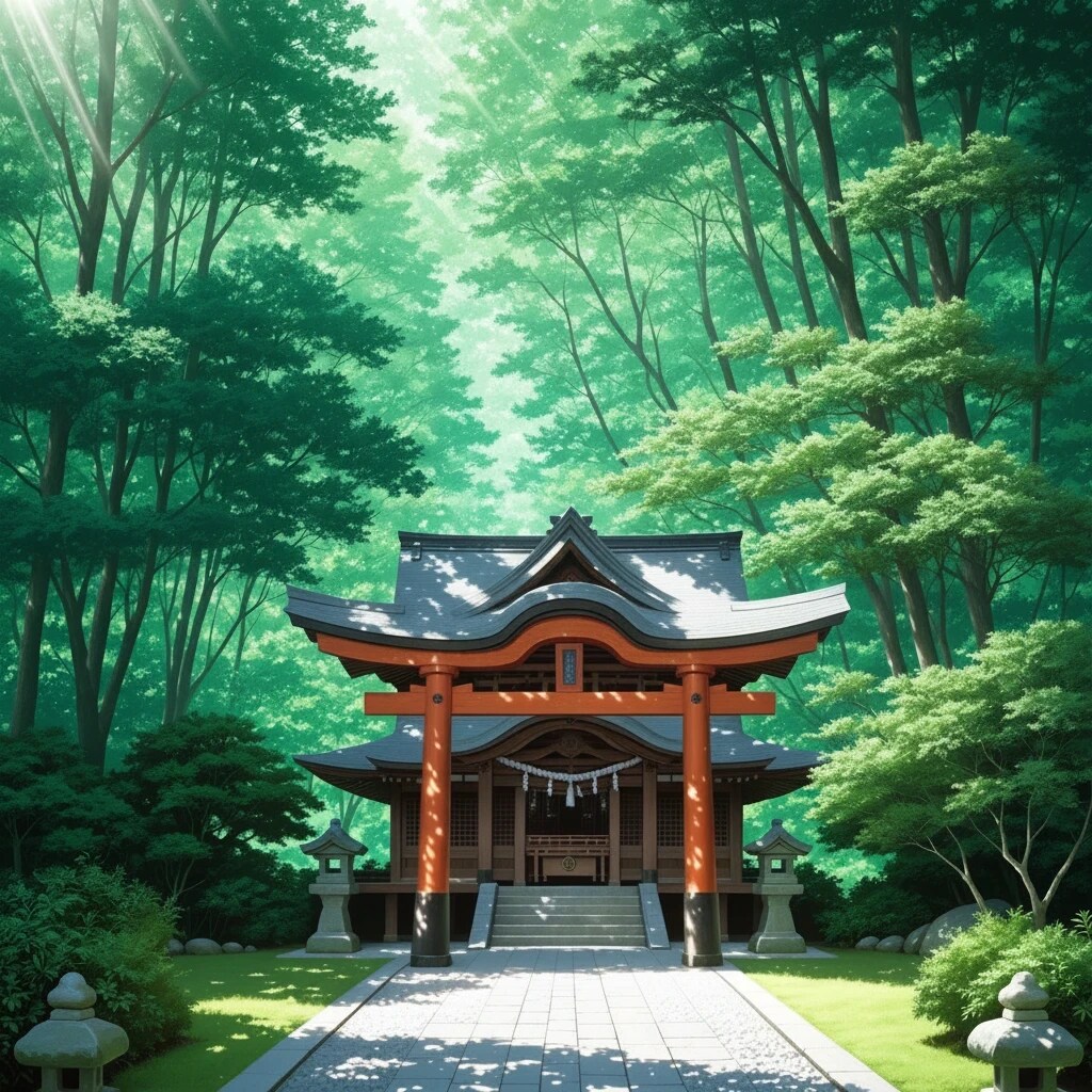森の神社 3枚目