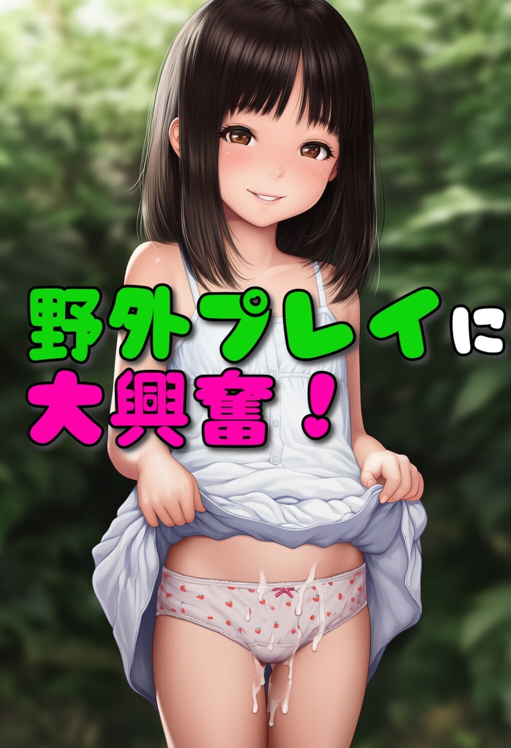 ちっぱい少女の大事なところに大量射精【生えかけJ〇ぶっかけ】【300枚】 7枚目