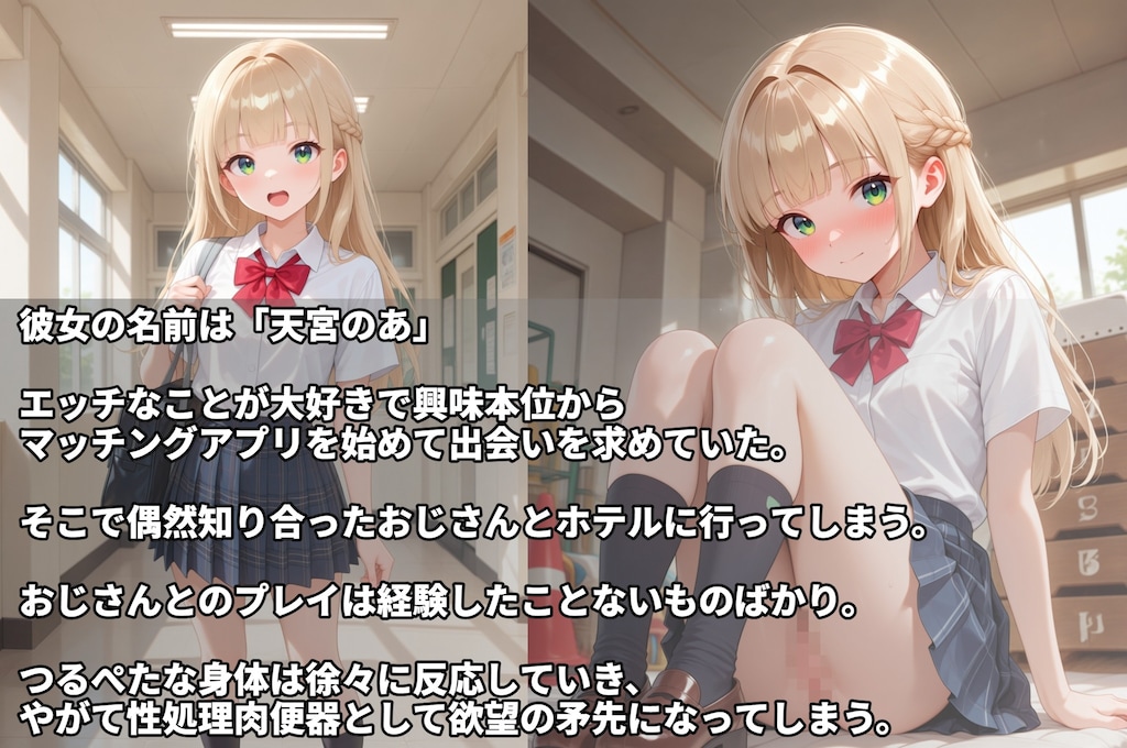 つるぺた制服美少女を失神するまでバチボコ犯し続けて性処理する話 2枚目