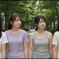 サンプル有！動画集「女子大生さん歩く(透視・脱衣)」 1枚目