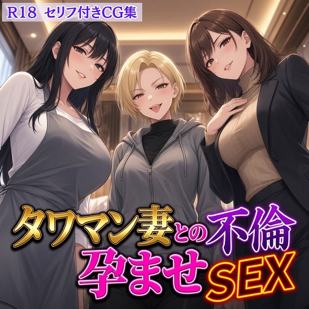 タワマン妻との不倫孕ませSEX 1枚目