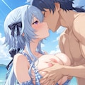 【319枚】森〇姫ちゃん水着セックスCG集 4枚目