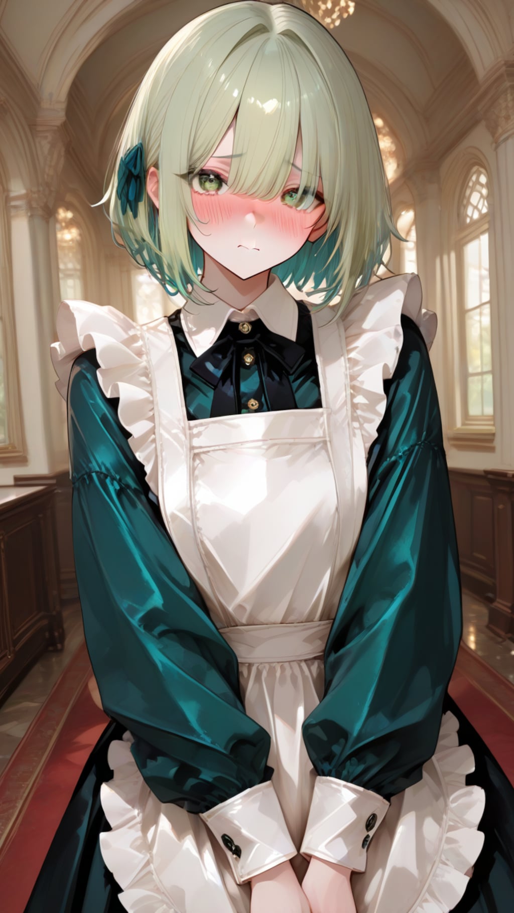 恥じらうメイドさんイラスト集 4枚目