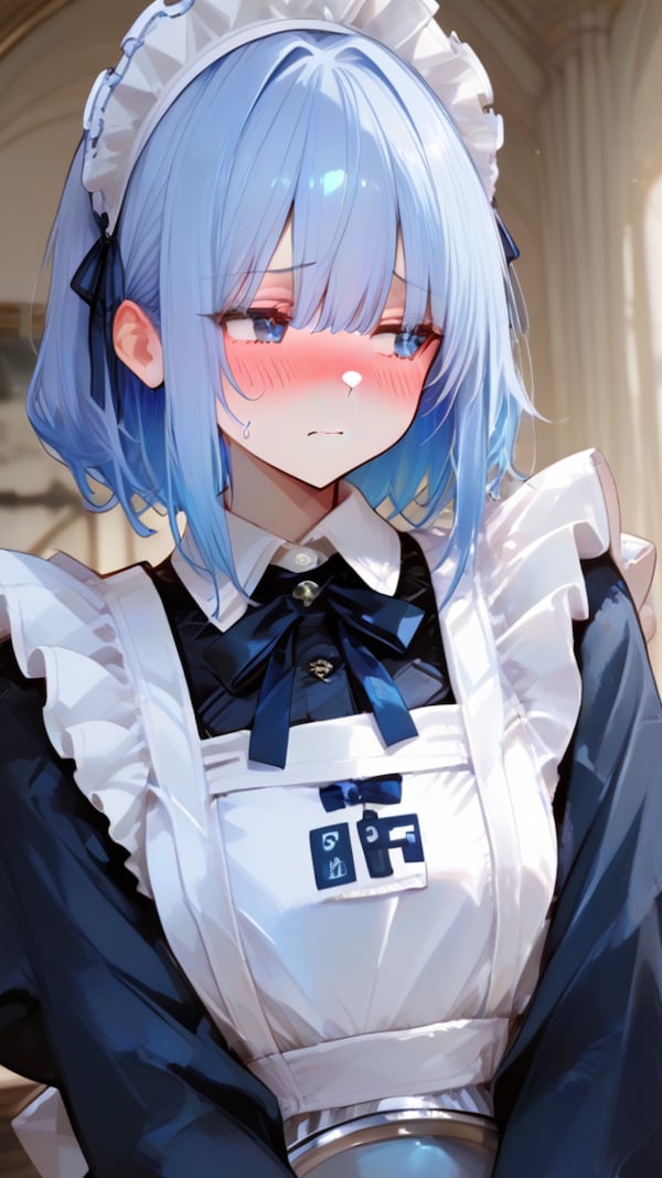 恥じらうメイドさんイラスト集
