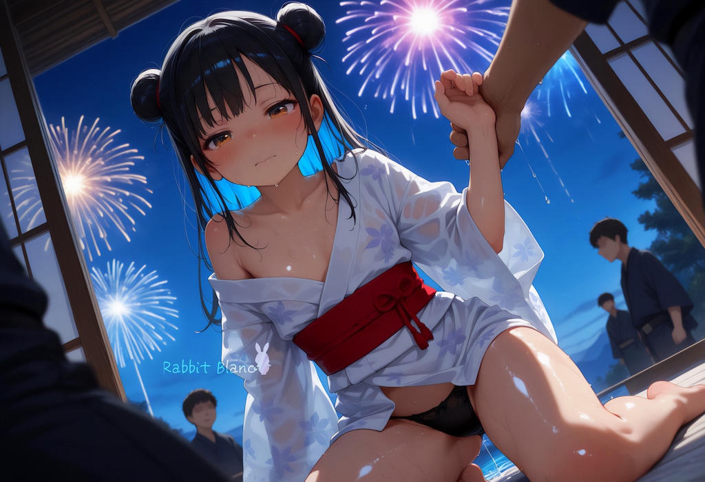 あの娘と夏夜の思い出 -浴衣露出の記録-（高画質423枚） 4枚目