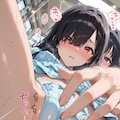 女子百合 プレイルームでパンツの上から痴〇プレイおさわり 5枚目