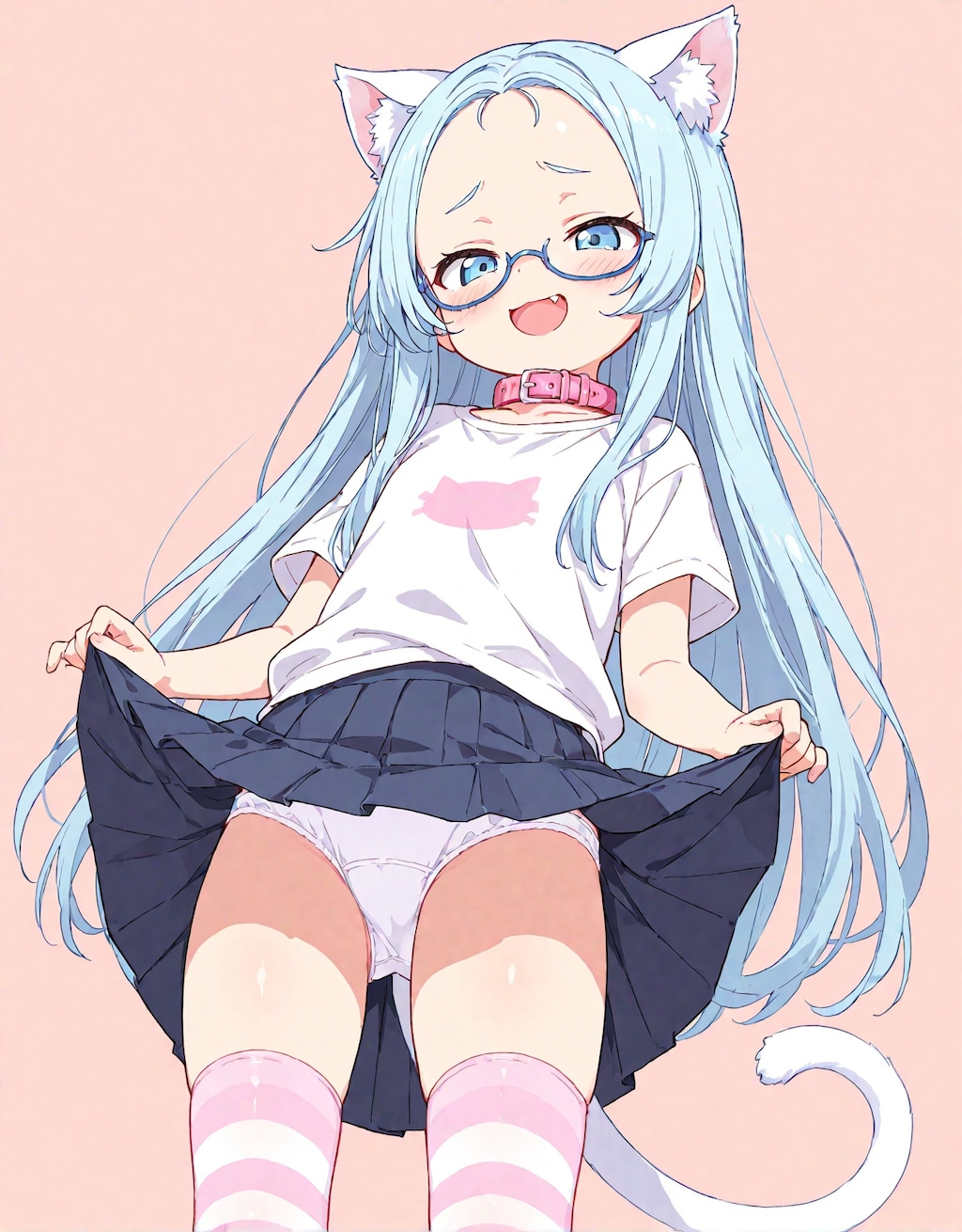 メ〇〇キ猫ちゃんおぱんつみせて 3枚目