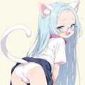 メ〇〇キ猫ちゃんおぱんつみせて 2枚目
