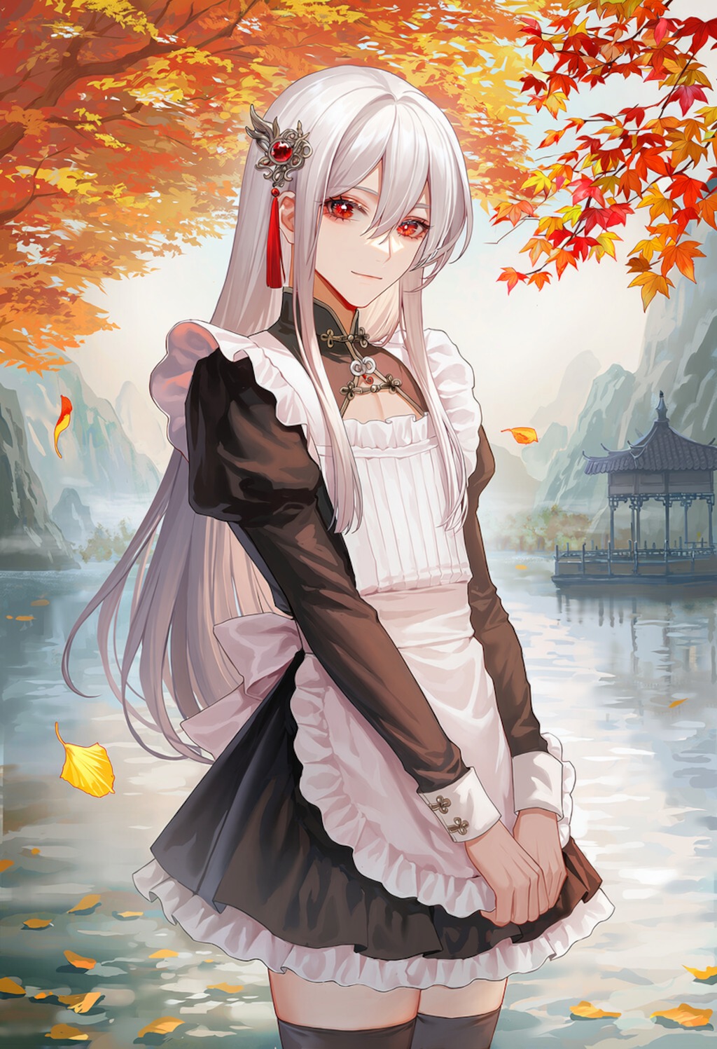 中華ファンタジーの女装メイド 3枚目