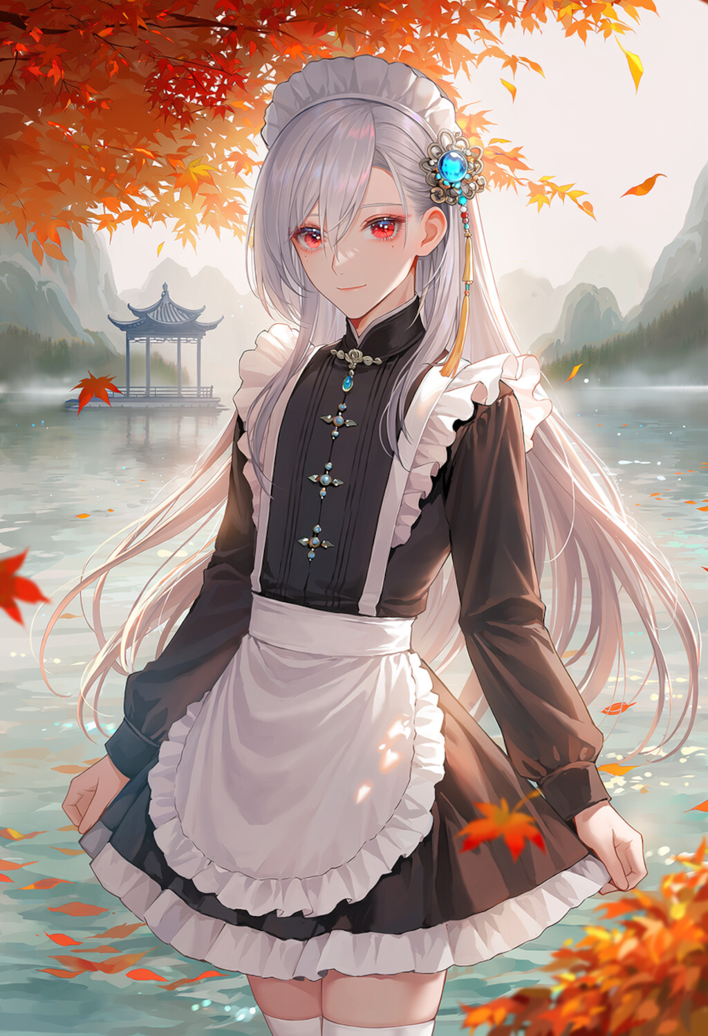 中華ファンタジーの女装メイド 4枚目