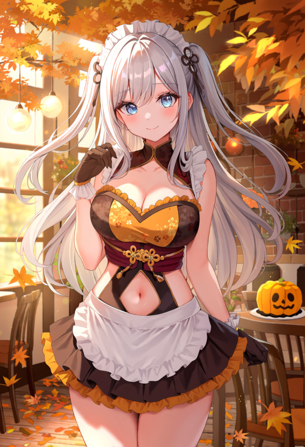 ハロウィンのメイド