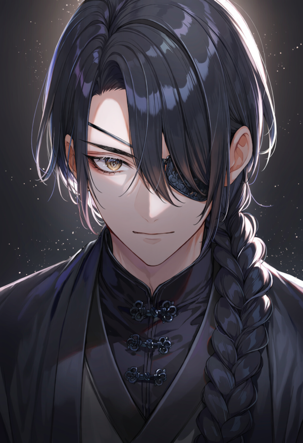 三つ編み男子