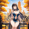 チャイナドレスの美女 1枚目