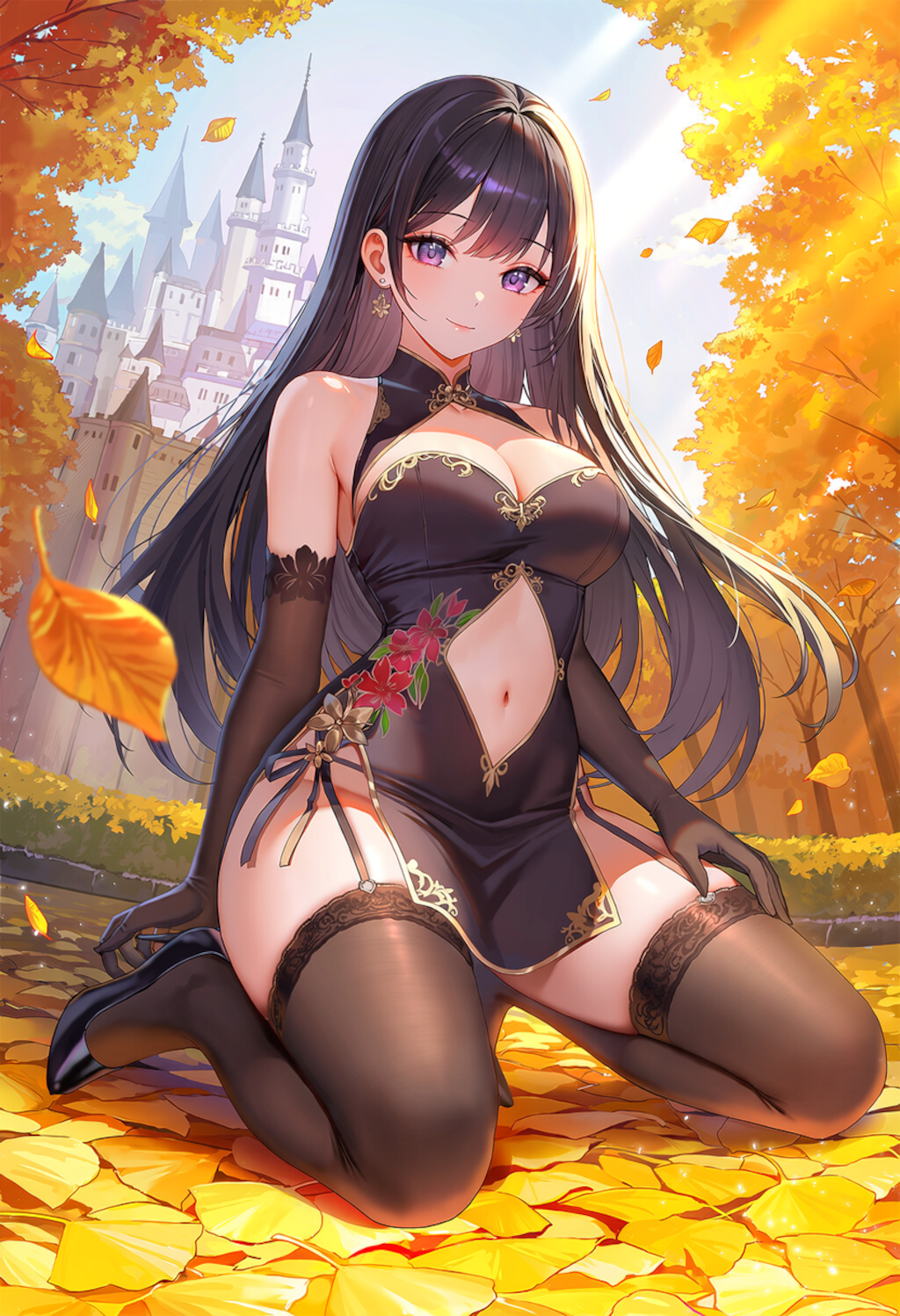 チャイナドレスの美女 5枚目