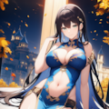 チャイナドレスの美女 2枚目