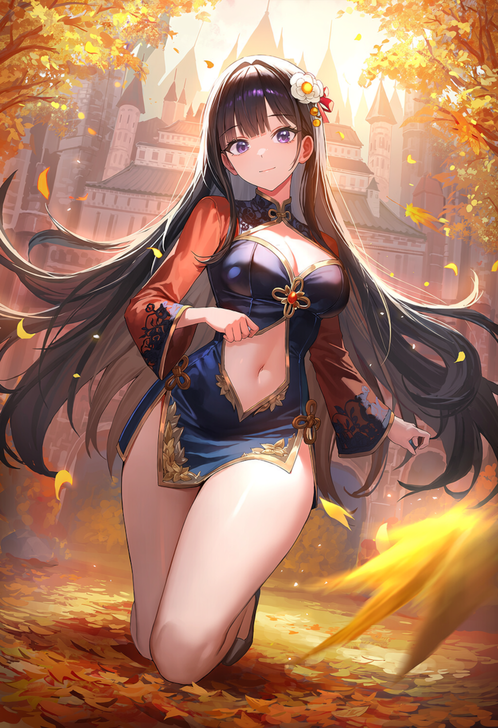 チャイナドレスの美女 3枚目