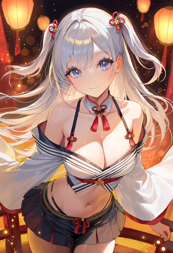和風の美少女