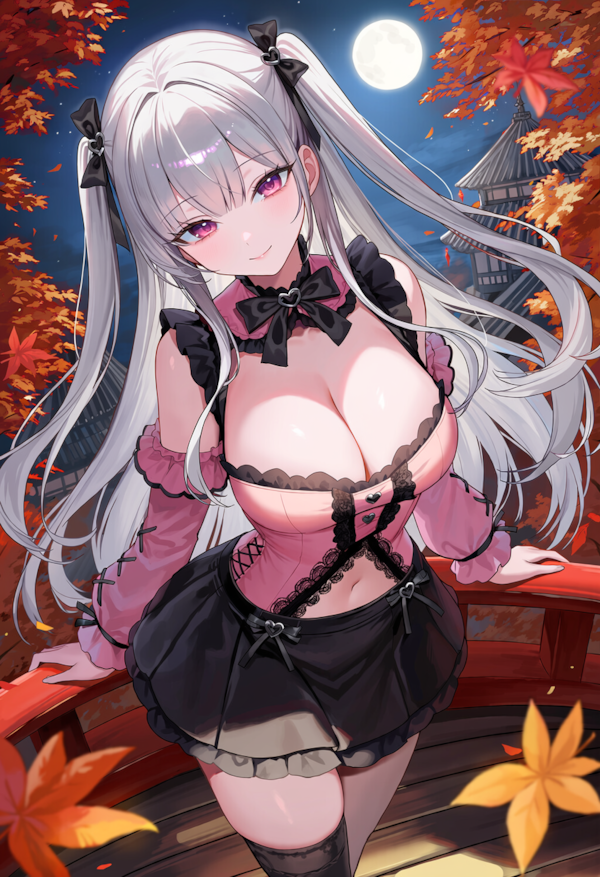 和風の地雷系の美少女