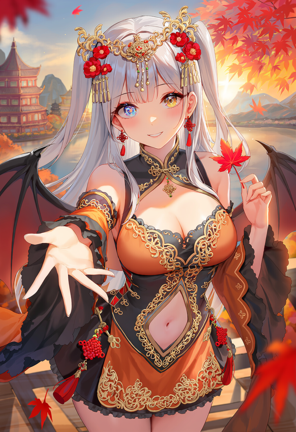 オレンジの中華ファンタジーの皇女 4枚目
