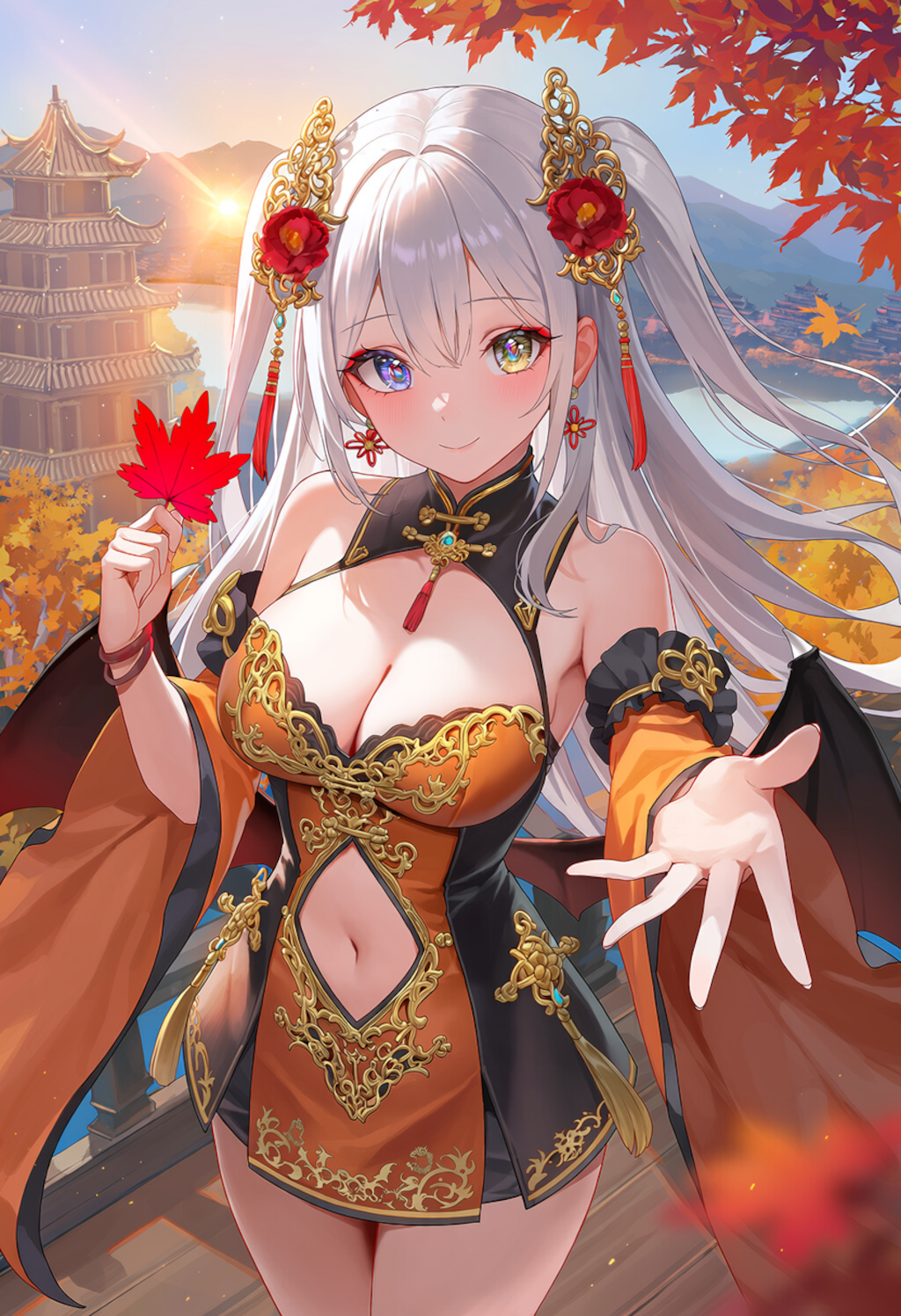 オレンジの中華ファンタジーの皇女 3枚目