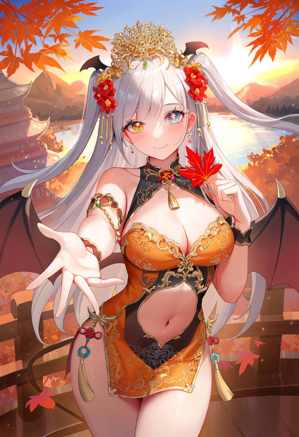 オレンジの中華ファンタジーの皇女 1枚目