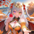 オレンジの中華ファンタジーの皇女 2枚目