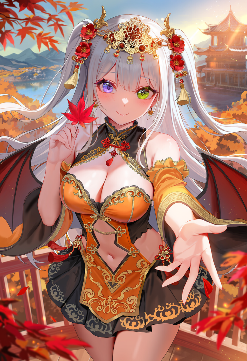 オレンジの中華ファンタジーの皇女 2枚目