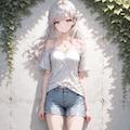 白雪 - 白い壁 - ヌードイラスト集 2枚目