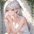 白雪 - 白い壁 - ヌードイラスト集 4枚目