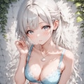 白雪 - 白い壁 - ヌードイラスト集 6枚目