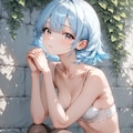葵 - 白い壁 - ヌードイラスト集 8枚目