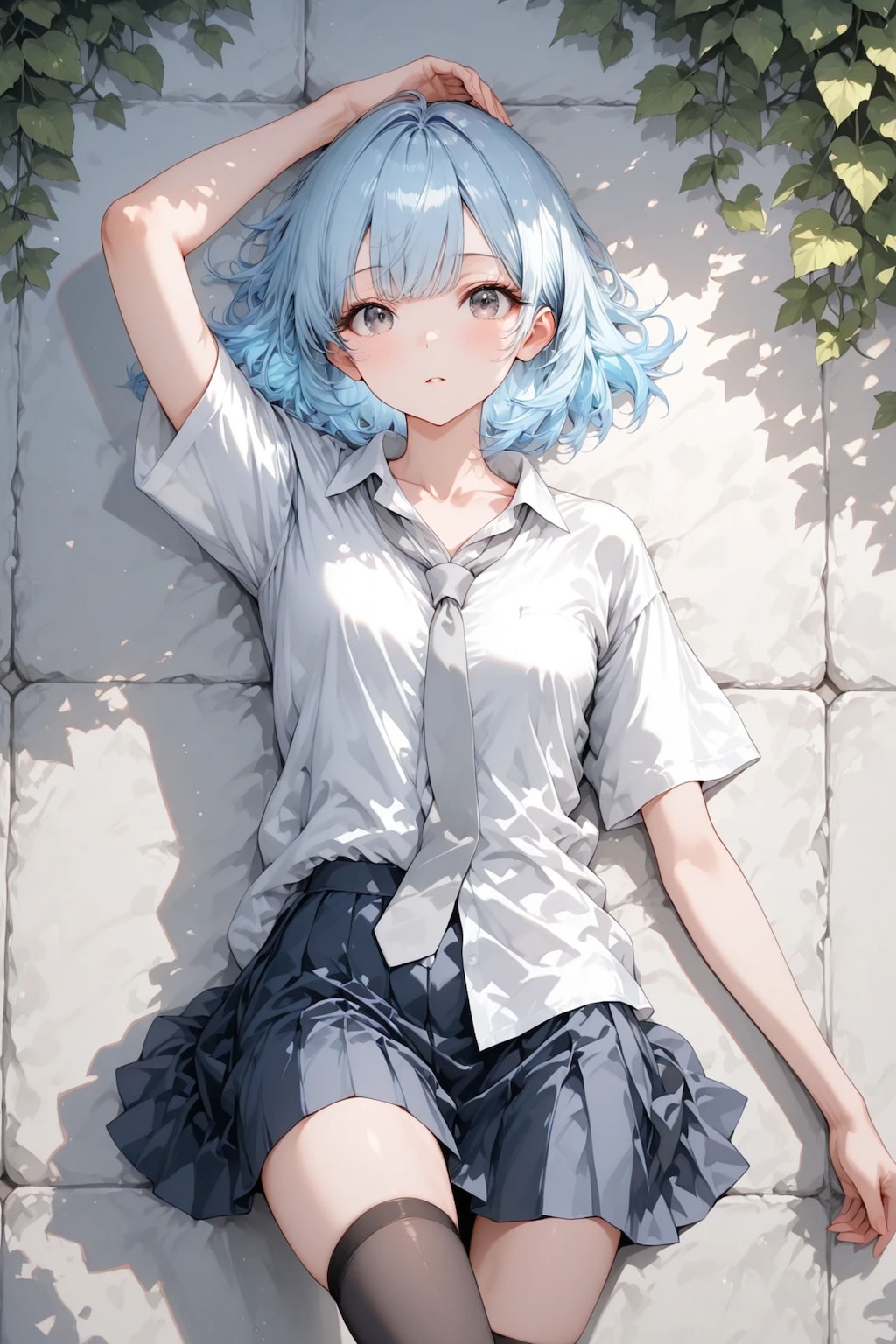 葵 - 白い壁 - ヌードイラスト集 3枚目