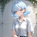 葵 - 白い壁 - ヌードイラスト集 2枚目