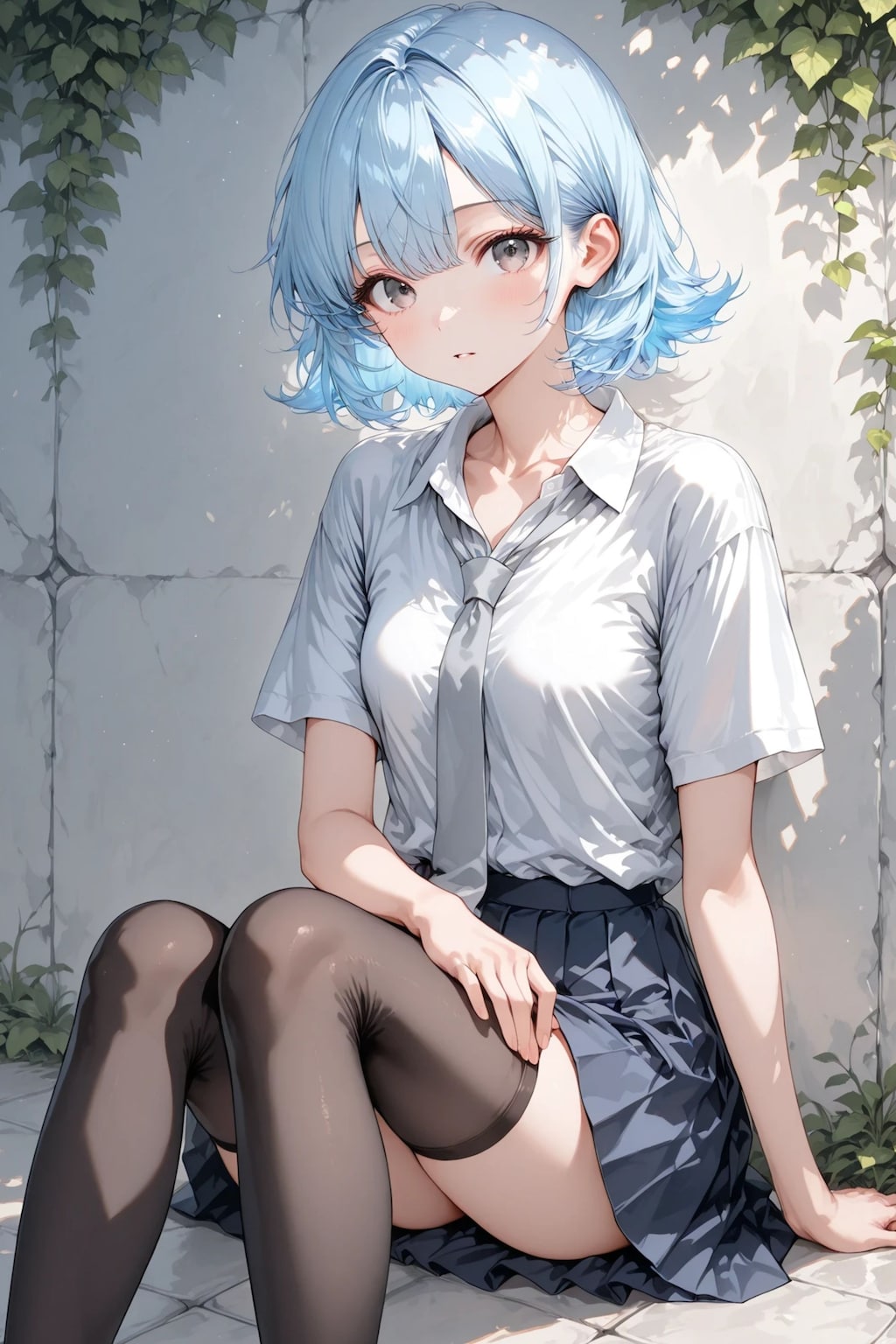葵 - 白い壁 - ヌードイラスト集 2枚目
