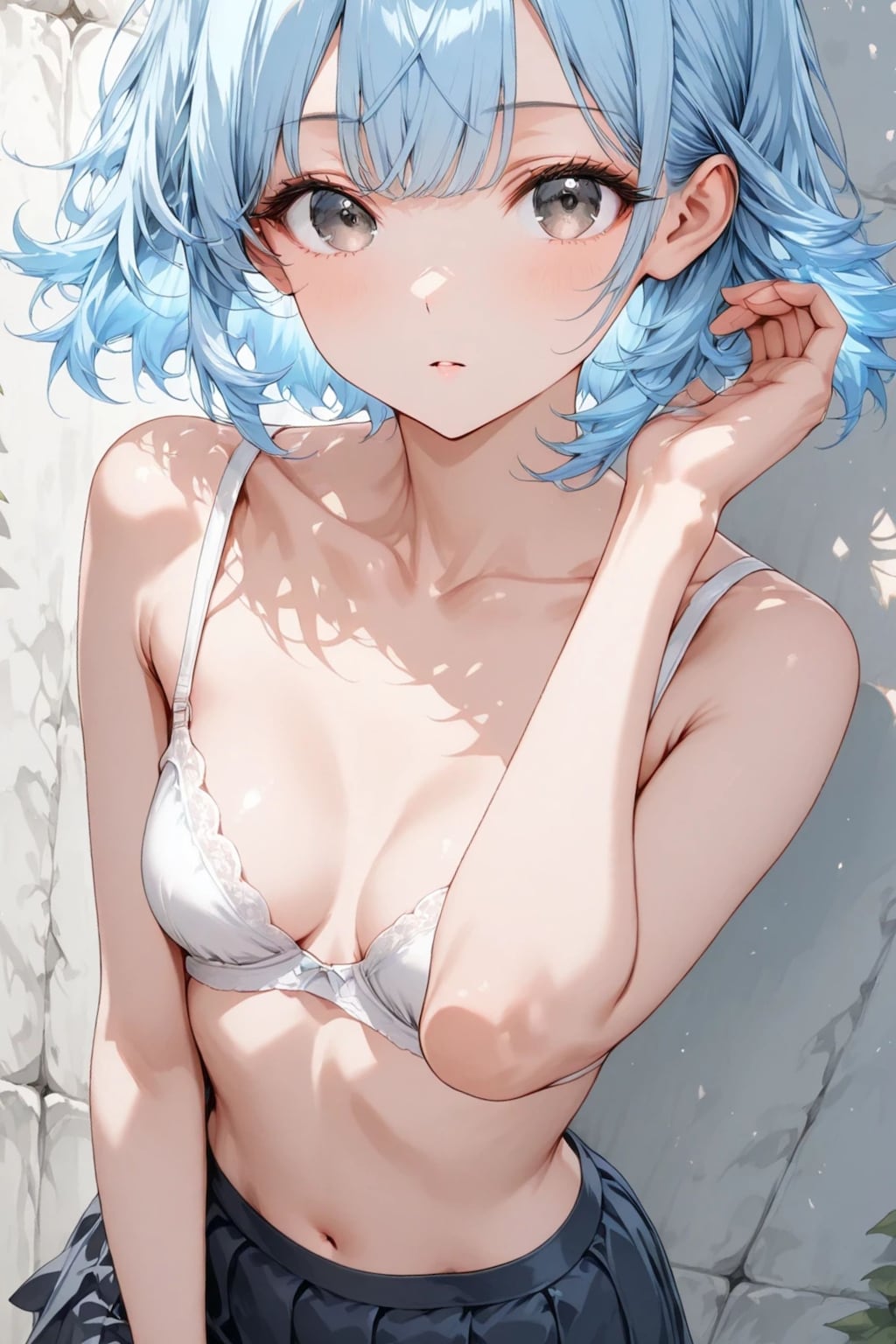 葵 - 白い壁 - ヌードイラスト集 4枚目