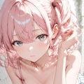 桃花 - 白い壁 - ヌードイラスト集 5枚目