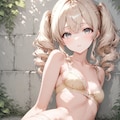 紬 - 白い壁 - ヌードイラスト集 5枚目
