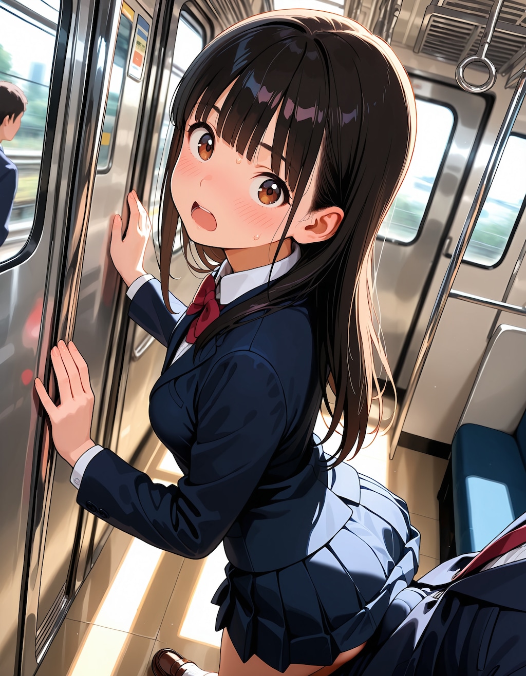 電車で出会ったJKを… 3枚目