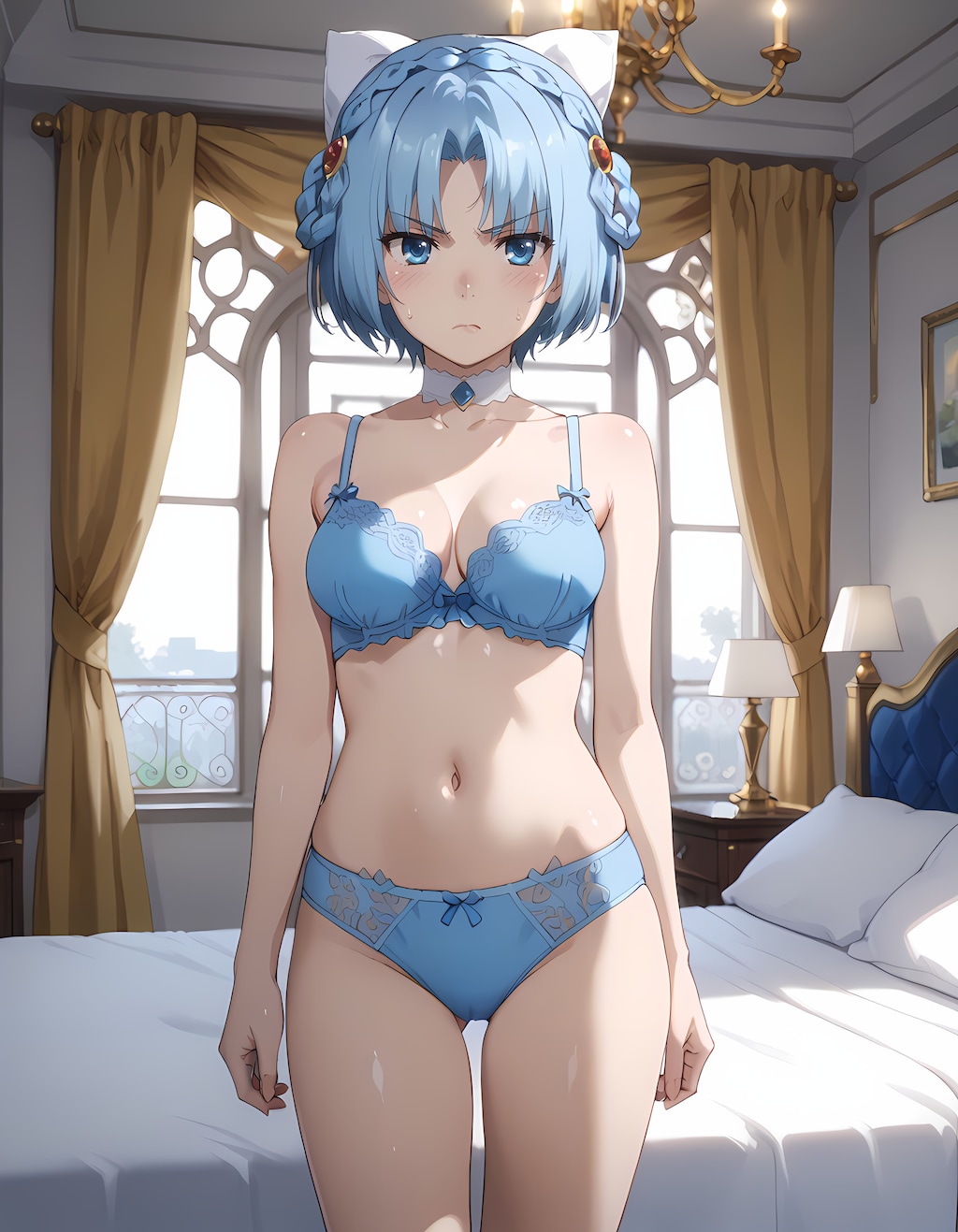 魔〇の王と戦姫より【リュドミラ＝ル〇エ】脱衣CG集 3枚目