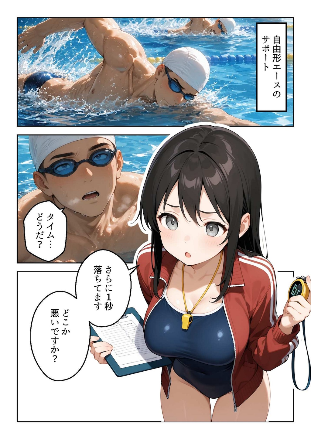 水泳部マネージャーのイキすぎた熱血サポート 3枚目