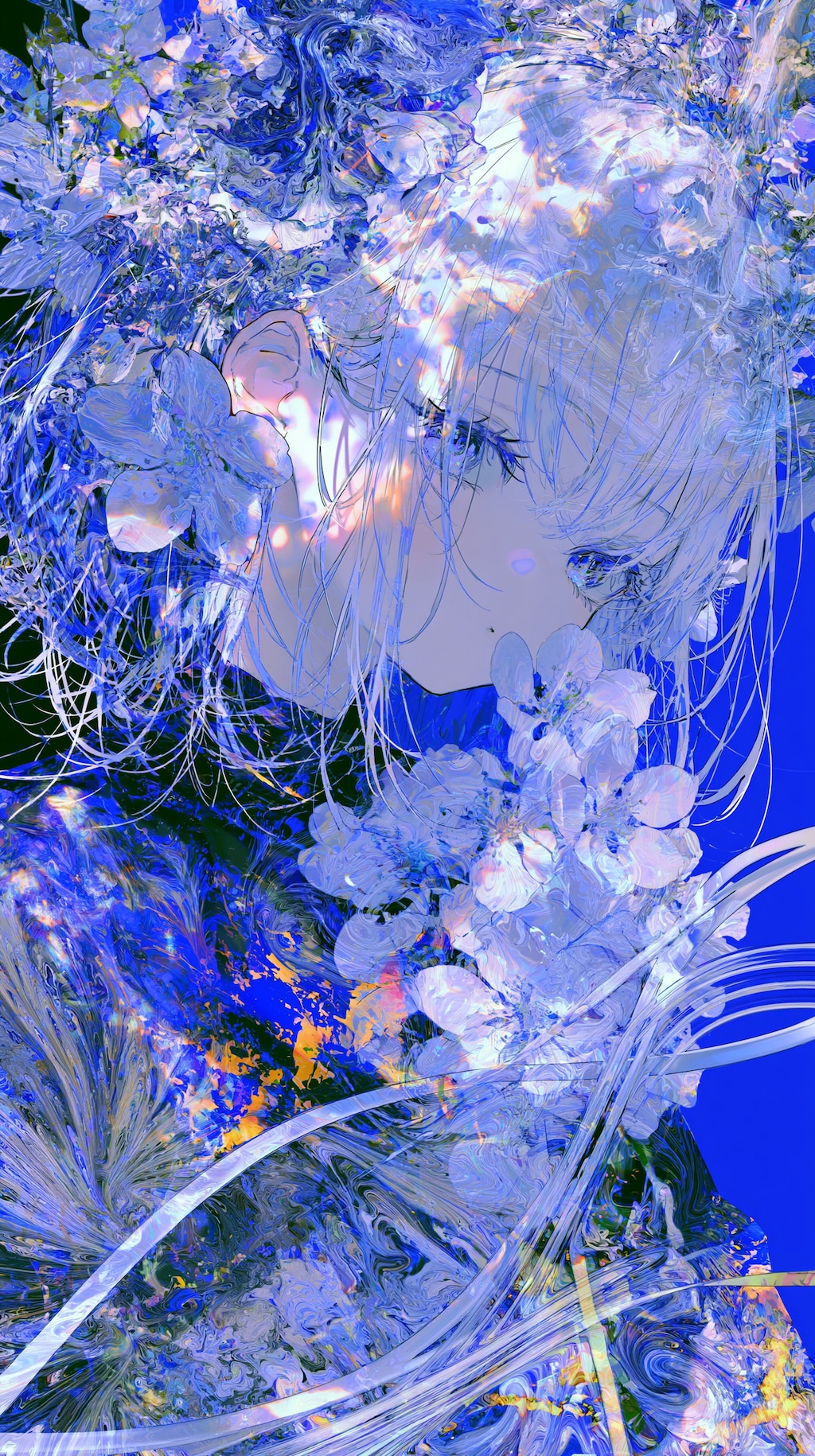 青に沈む花 2枚目