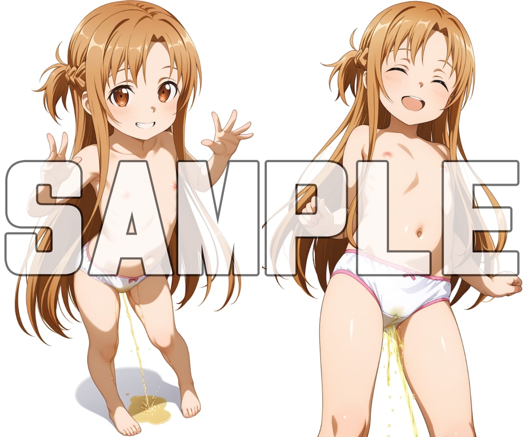 ヒヨコなヒロインのぱんいちおもらし【ア〇ナ / 桐ヶ〇直葉 / ア〇ス】 3枚目