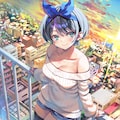 かのかり理想の秋コーデ 4枚目