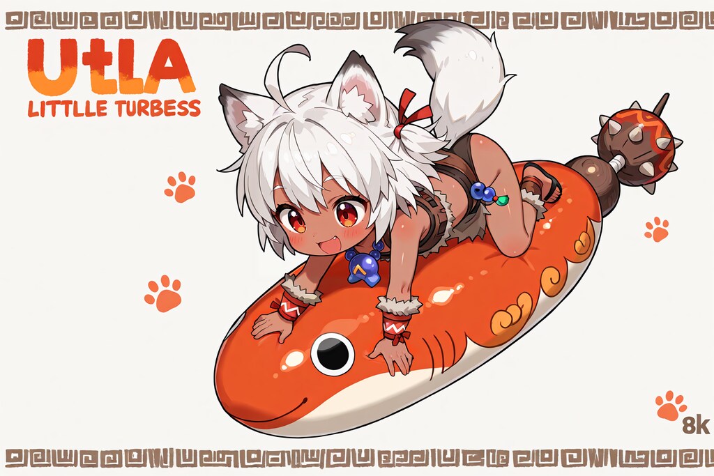 狼耳民族痛車の元絵候補(全年齢の余り)