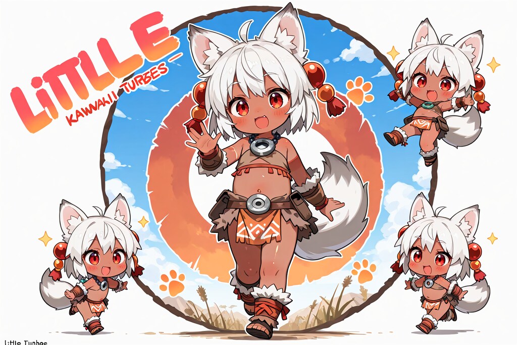 狼耳民族痛車の元絵候補(全年齢の余り)