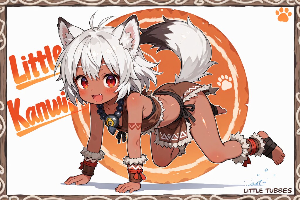 狼耳民族痛車の元絵候補(全年齢の余り)