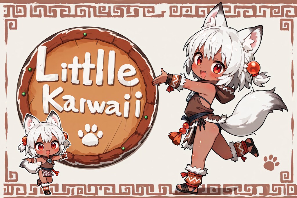 狼耳民族痛車の元絵候補(全年齢の余り)