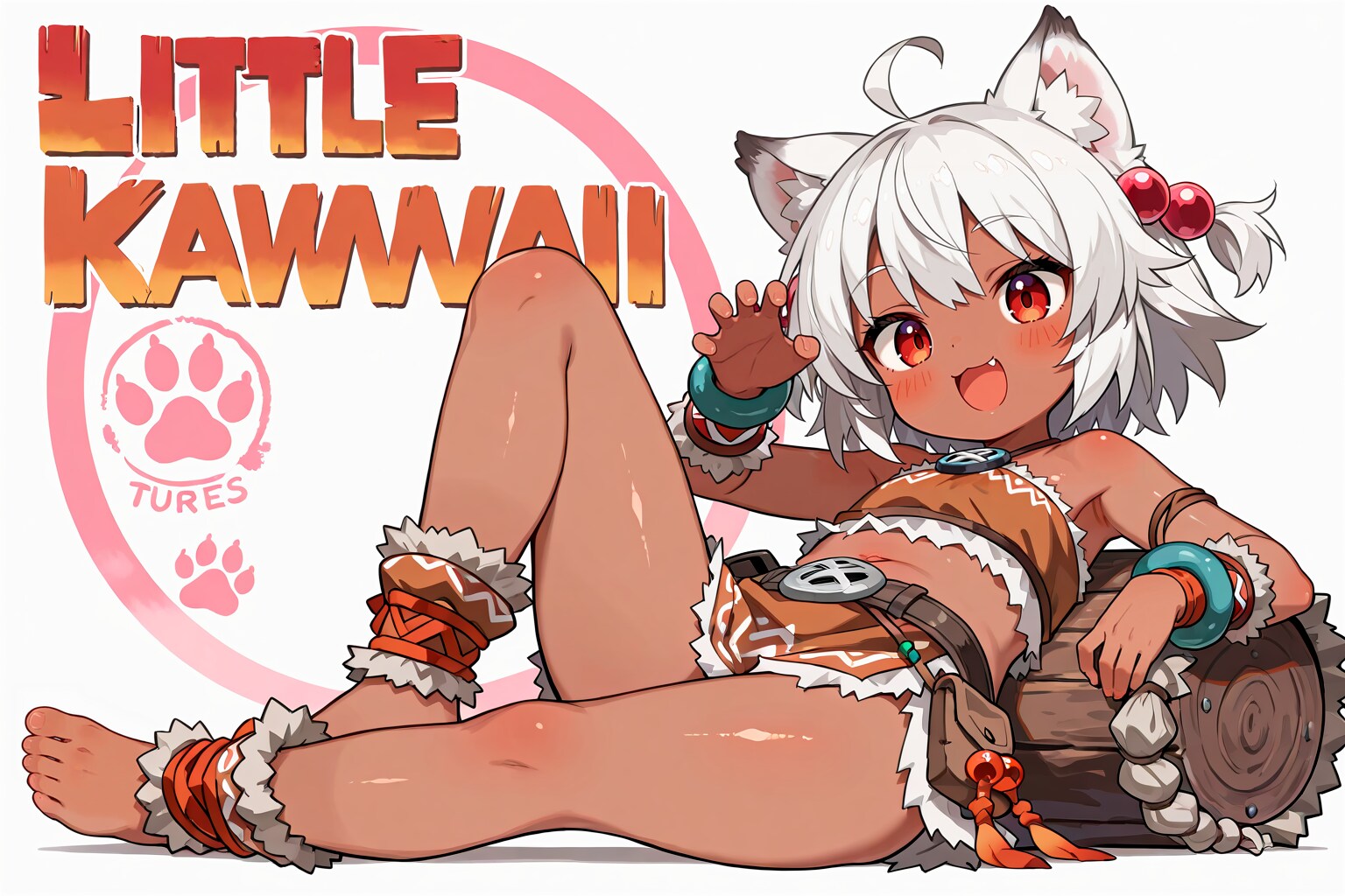 狼耳民族痛車の元絵候補(全年齢の余り)